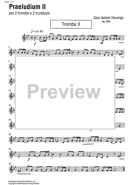 Praeludium II Op.46b - Trumpet 2