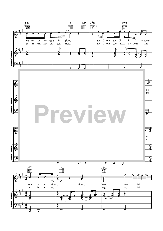 Song For Whoever Sheet Music By The Beautiful South For Piano Vocal Song for whoever sheet music by the beautiful south for piano vocal