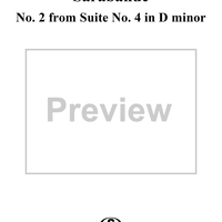 Suite no. 4 in D minor, HWV437, no. 4: Sarabande