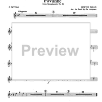 Pavanne (from Symphonette No. 2) - C Piccolo