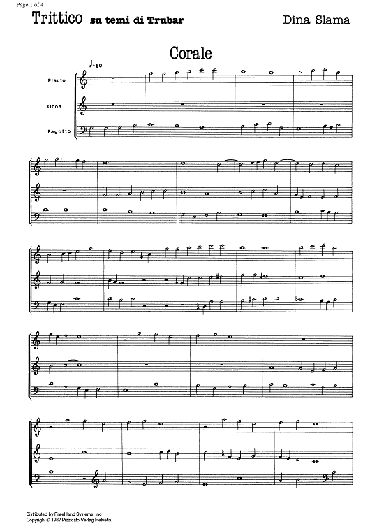 Trittico su temi di Trubar