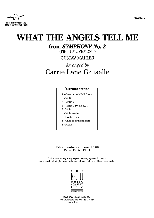 What the Angels Tell Me - Score