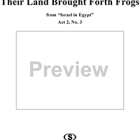 Israel In Egypt Oratorio, Act 2: Exodus, no.3: Their Land Brought Forth Frogs, Air