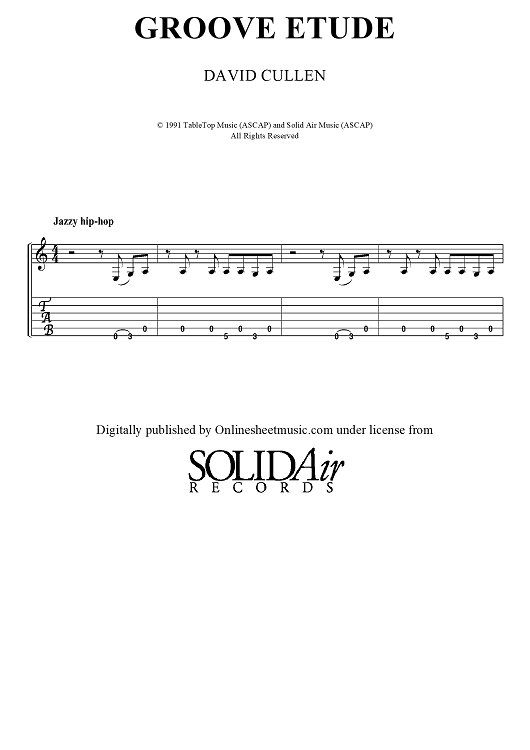 Groove Etude (No MP3)