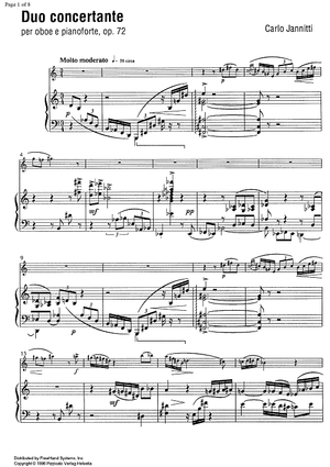 Duo concertante Op.72 - Score