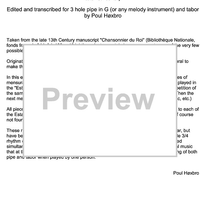 The  7 Famous French Estampies - Preface