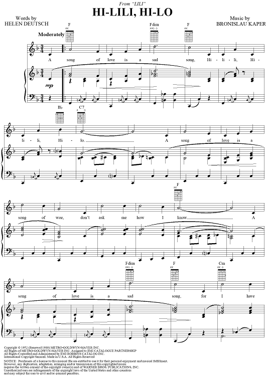Hi-Lili, Hi-Lo