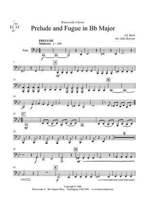 Prelude and Fugue in B-flat Major - Tuba