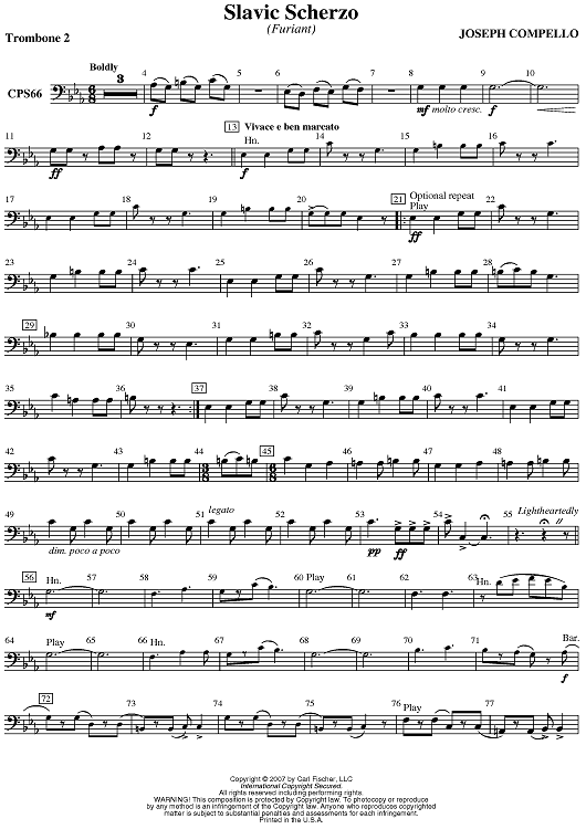 Slavic Scherzo - Trombone 2