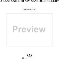 Alas! And Did My Saviour Bleed?, Op. 90