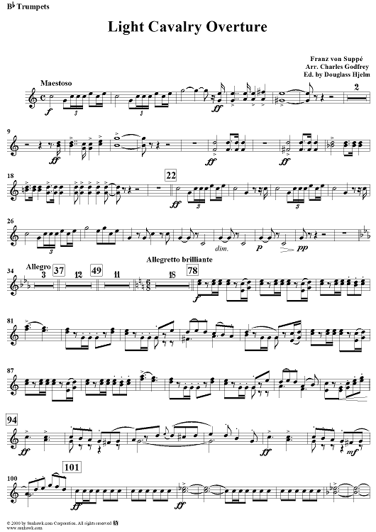 Light Cavalry Overture - Trumpets