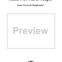 Suite in D Major, Op. 1, No. 4 - Flute 1/Violin 1