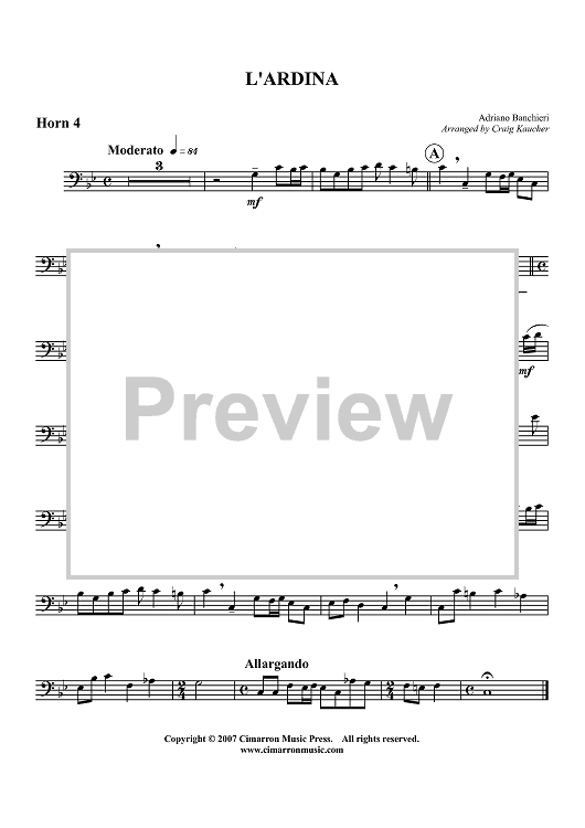 L'Ardina - Horn in F 4