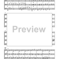 Italian Song for Cello Quartet - Score