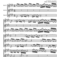Three Part Sinfonia No.15 BWV 801 b minor - Score