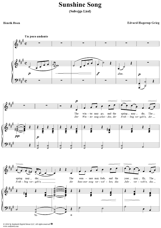 Sunshine Song (Solvejg's Song)