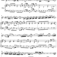 Flute Sonata in G Major, Op. 2, No. 4 - Piano Score