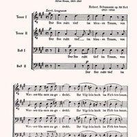 Der träumende See - Choral Score