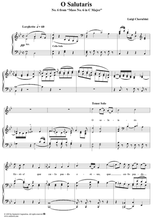 O Salutaris - No. 6 from "Mass No. 6 in C major"