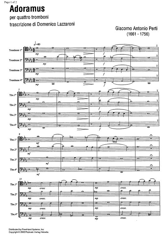 Adoramus - Score