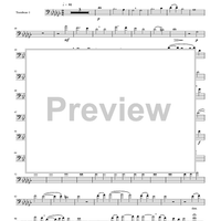 Two Madrigals, Vol. 3 - from Morley's "First Book of Madrigals to 4 Voices" (1594) - Trombone 1