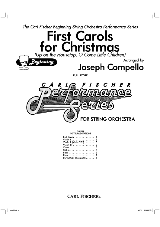 First Carols For Christmas - Score