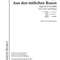 Aus den östlichen Rosen Op.25 No.25