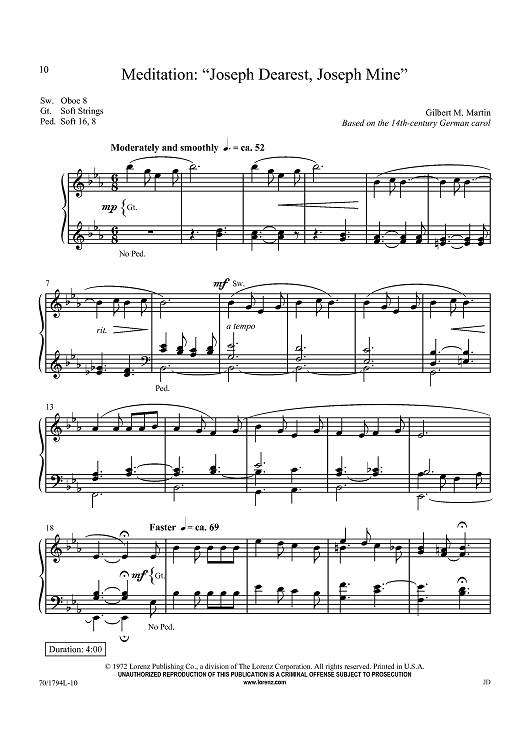 Meditation: "Joseph Dearest, Joseph Mine"