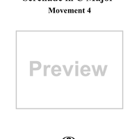 Serenade for String Orchestra in C major (C-dur). Movement IV, Finale (Tema Russo) - Score