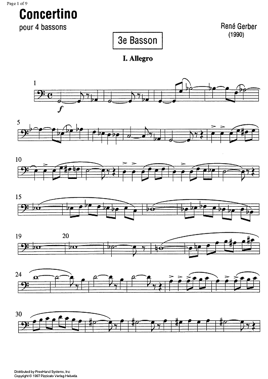 Concertino - Bassoon 3