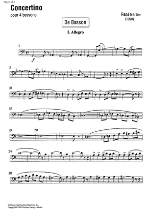 Concertino - Bassoon 3
