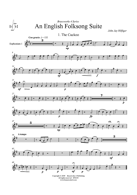 An English Folksong Suite - Euphonium 1