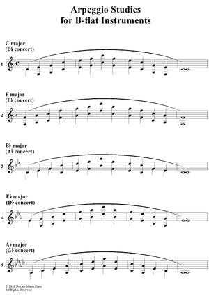 Arpeggio Studies - B-flat Instruments