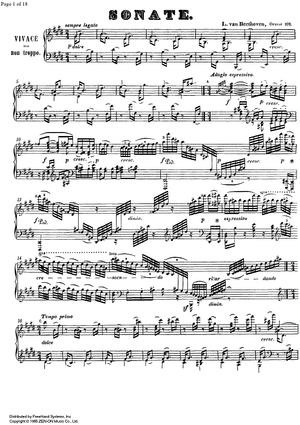 Sonata No.30 E Major Op.109 - Piano
