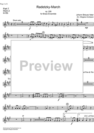 Radetzky Marsch Op.228 - Horn in E-flat 2