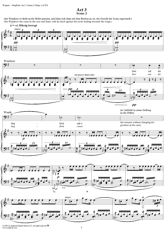 Siegfried, WWV86C, Third Act, Scene II, The Wanderer, Siegfried