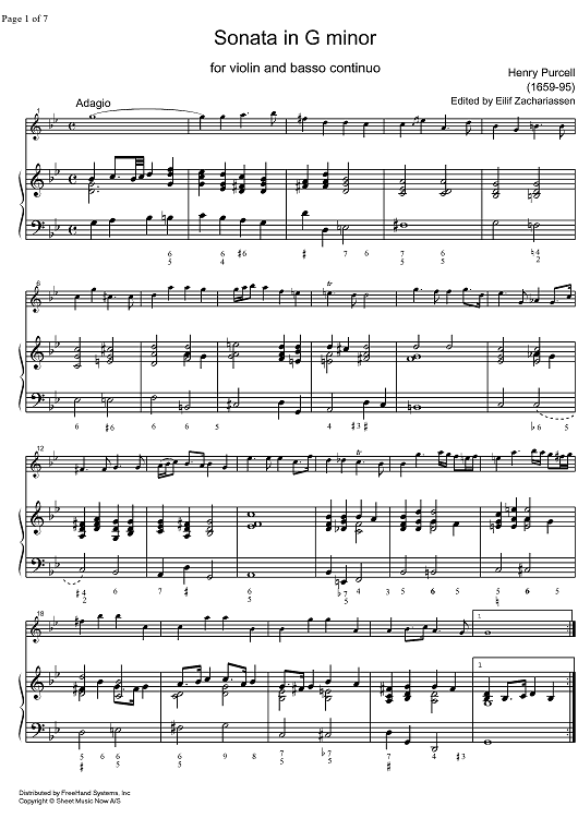 Sonata G Major - Score