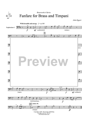 Fanfare for Brass and Timpani - Euphonium 1