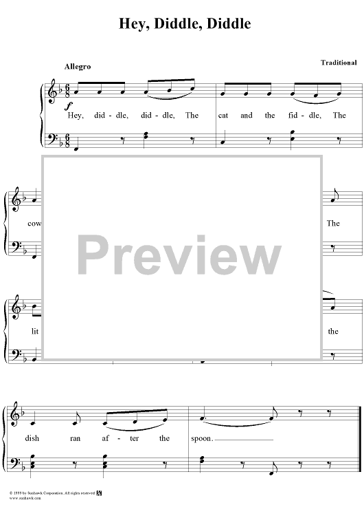 Hey Diddle Diddle Sheet Music For Piano Vocal Sheet Music Now hey-diddle-diddle-sheet-music-for-piano-vocal-sheet-music-now