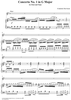 Concerto No. 1 in G Major - Piano Score