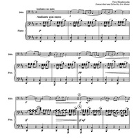 Lied Ohne Worte, Op. 109 - Piano Score