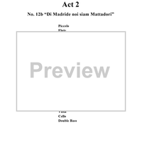 Di Madride noi siam Mattadori, No. 12b from "La Traviata", Act 2 - Full Score