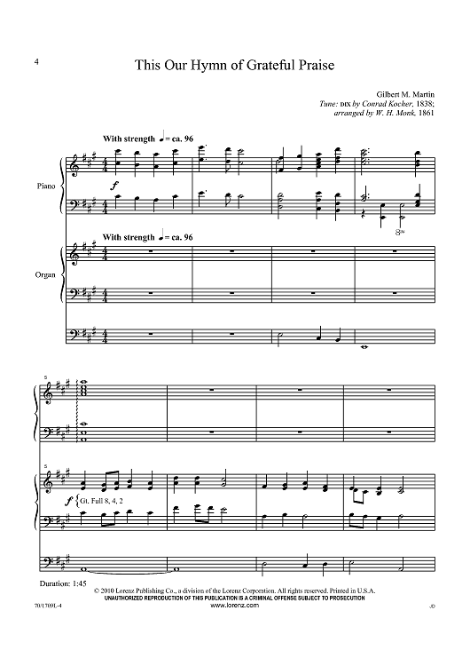 This Our Hymn of Grateful Praise