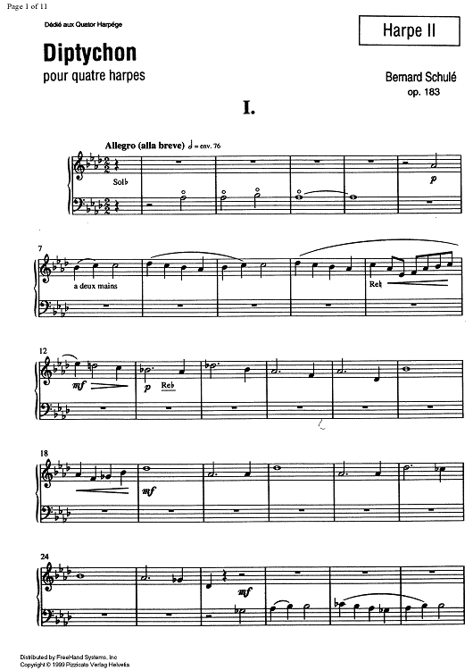 Diptychon Op.183 - Harp 2