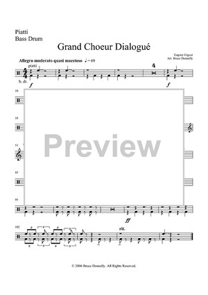 Grand Choeur Dialogué - Percussion