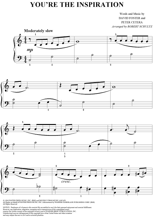 You're The Inspiration