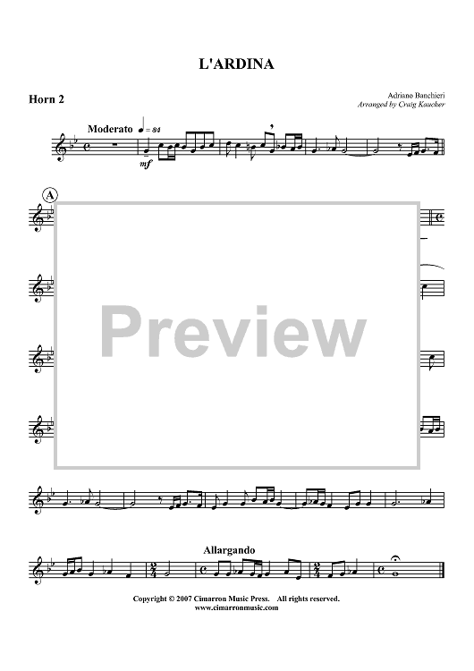 L'Ardina - Horn in F 2