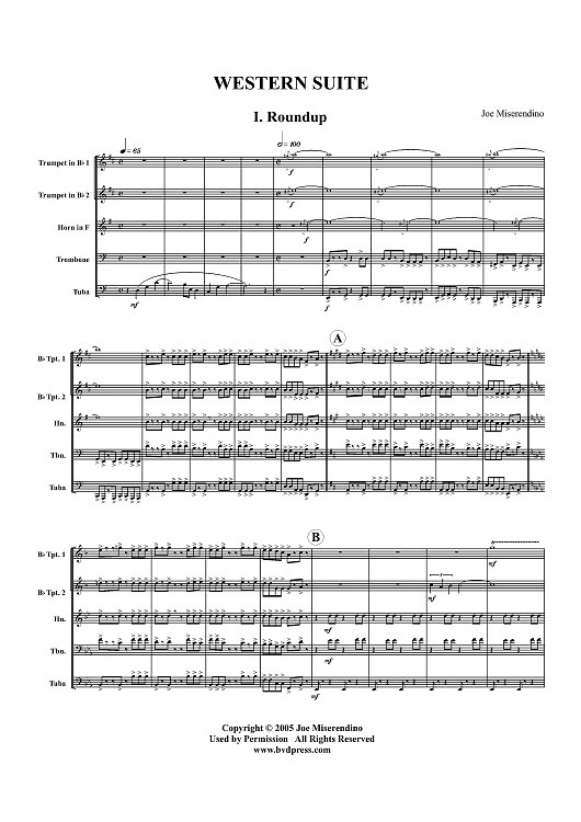 Western Suite - Score
