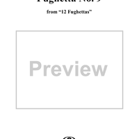 Fughetta No. 9 from "Twelve Fughettas", Op. 123a