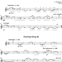 Songs of Day and Night. Suite for violin and piano - Violin